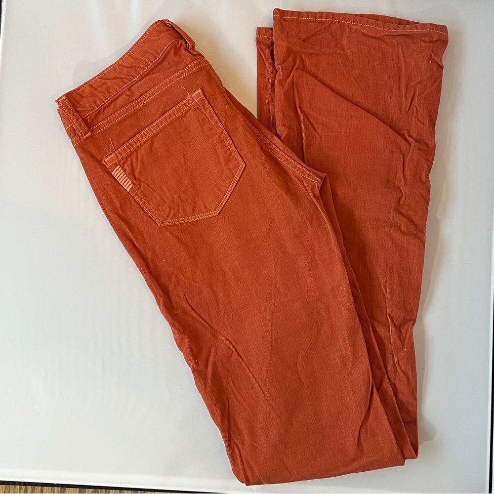 PAIGE Women's Straight Leg Jeans in Rust